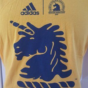 adidas Men's Running BOSTON MARATHON® LOGO TEE GOLD EV6177